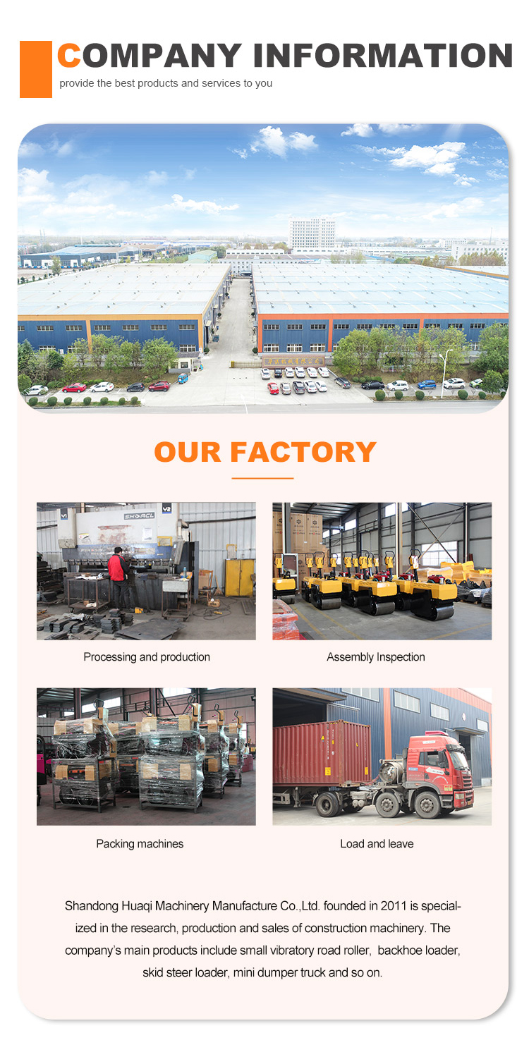 Road Machine 2000kg 3000kg 2ton 3ton Mechanical Articulated Road Roller With Double Drum