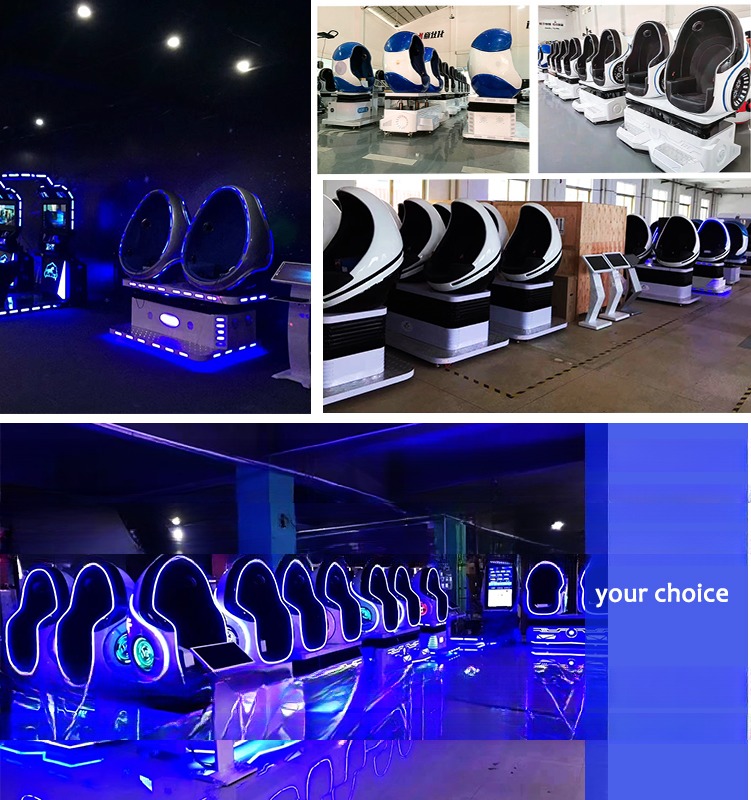 2022 Simulator virtual reality 9d vr egg cinema with 2 players for shopping mall