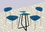 Soft Fabric Upholstered Dining Chairs , Skin Friendly Leisure Meeting Room