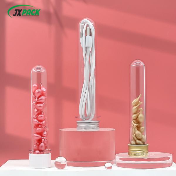 50ml Transparent PET Preform Cosmetic Cylindrical Plastic Tube For Mask Powder