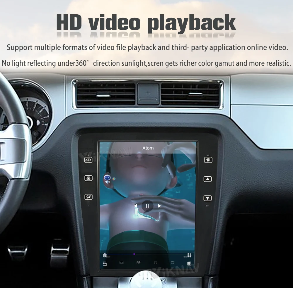 12.1inch Touch Screen 2009-2014 Mustang Ford Car Radio Android Multimedia Player Head Unit