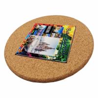 Buy cheap Decorating Round Cork Backed ceramic tiles Placemat Trivets For Hot Dishes product