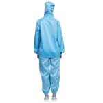 Dustproof Workshop ESD Anti Static Garments Uniform Zippers For Cleanroom