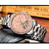 Buy cheap KINYUED watches men wrist Automatic Mechanical Movement stainless steel band custom logo from wholesalers