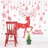 Buy cheap Non - Toxic Christmas Wall Art Stickers , David's Deer Christmas Window Decal from wholesalers