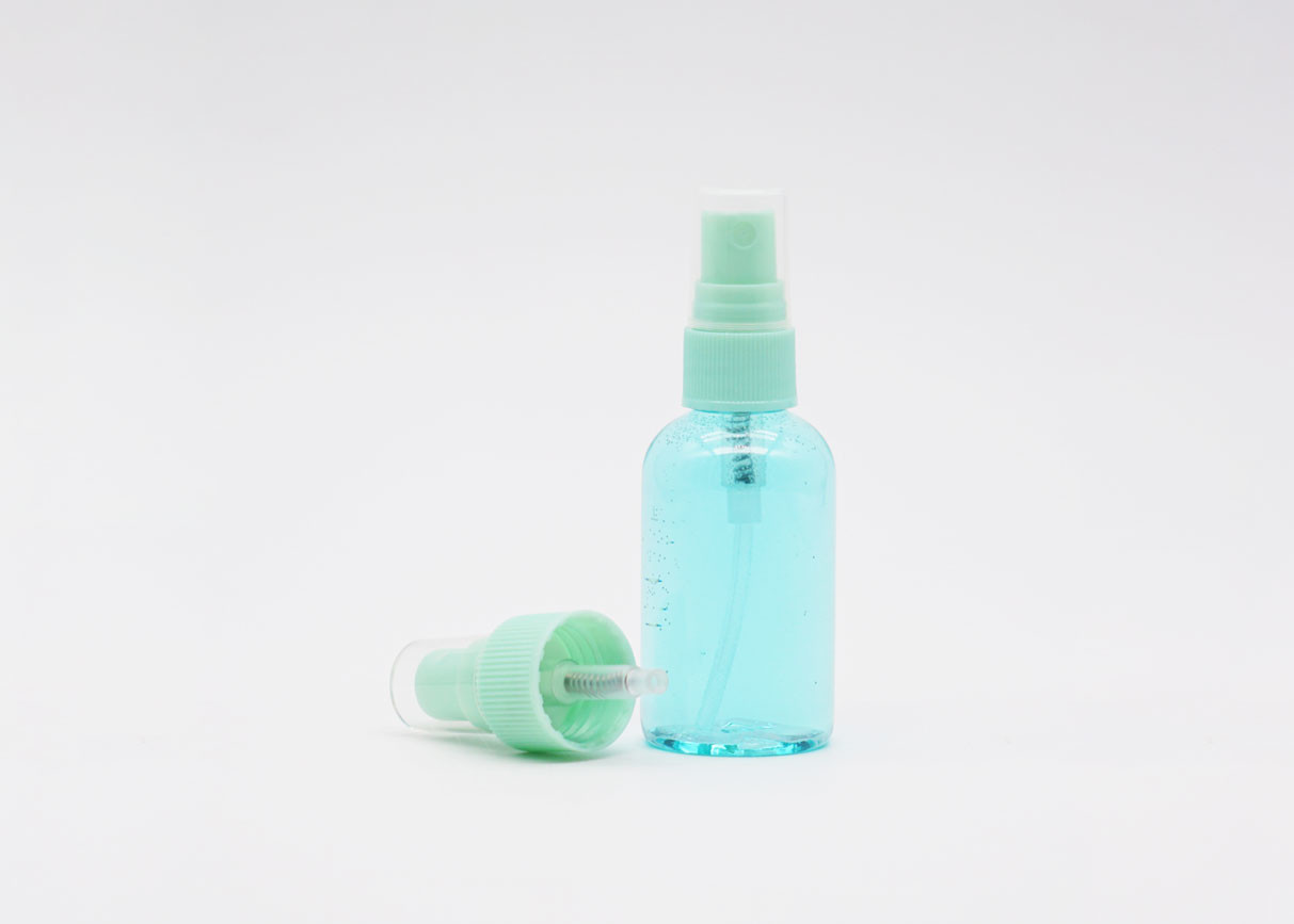 Transparent Reusable Empty Mist Spray Bottles 60ml Leakproof