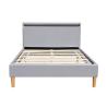 Buy cheap Stanlake Grey Light Up Bed Frame With Headboard 140x200cm 160x200cm 180x200cm from wholesalers
