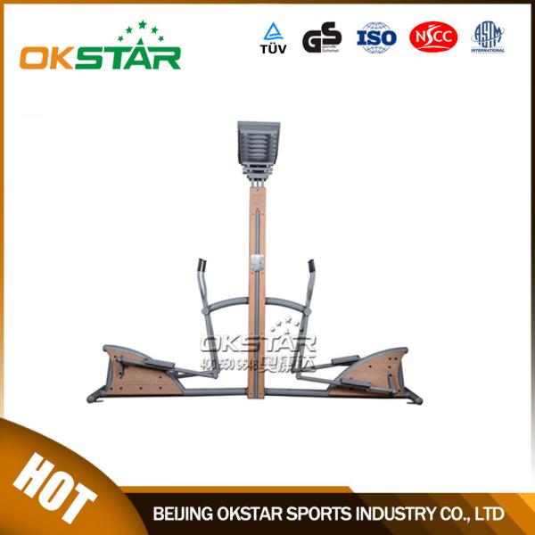 Buy cheap wooden street lamp outdoor fitness equipment elliptical trainer crossfit trainer from wholesalers