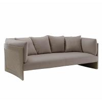 Buy cheap Solid Wood High Back Sectional Outdoor 1.1m Leatherette Luxury Living Room product