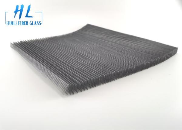 Gray 18*15 Plisse Insect Screen , Fiberglass Fly Screen Mesh Good Air Ventilatio