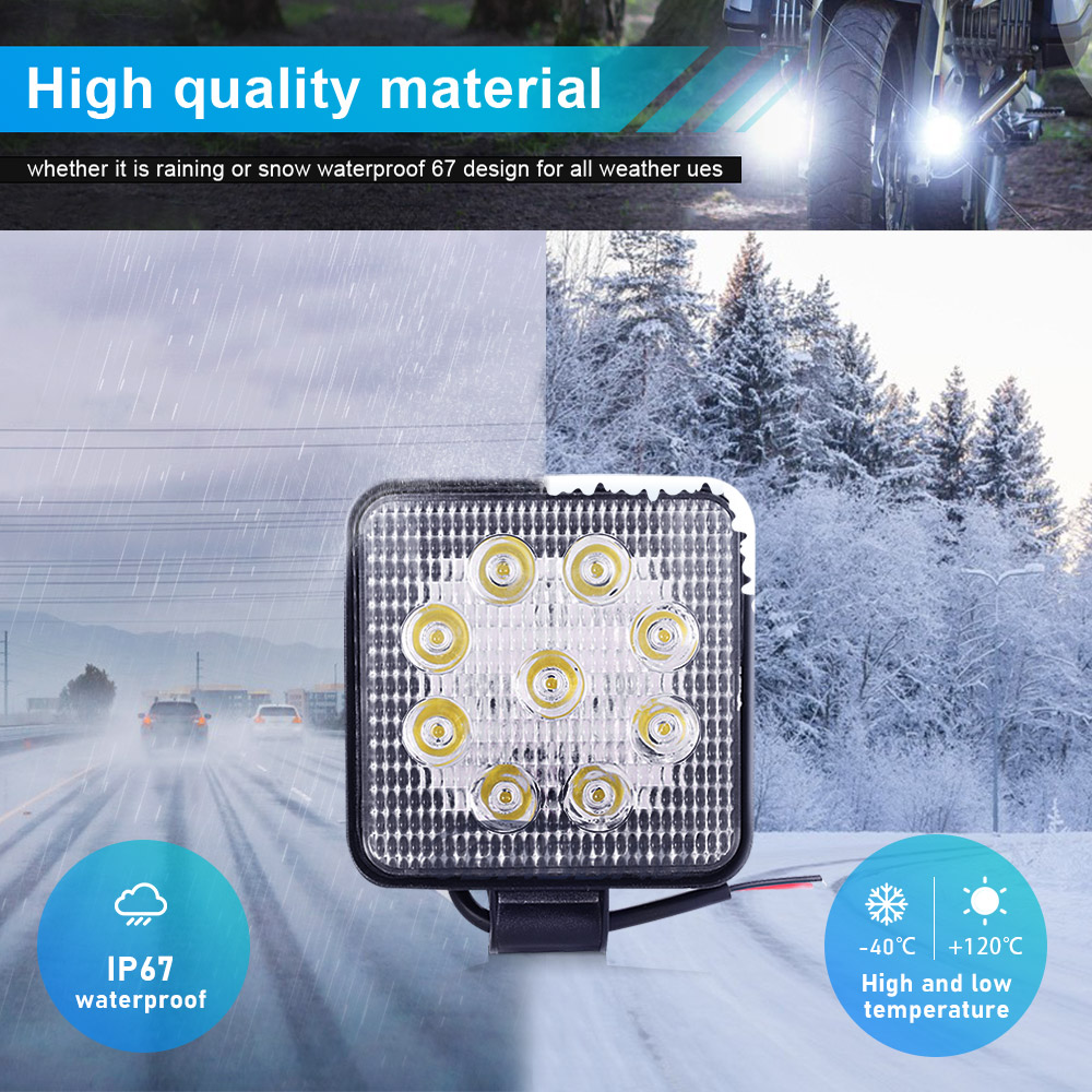 9 Bead White 12V Available Motorcycle Projector Mini Headlight