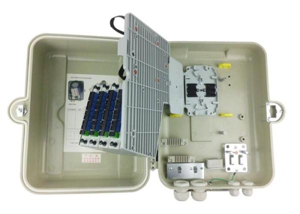 Buy cheap FTTH Fiber Optic Distribution Box 32 Ports SMC Material Cable Termination Box from wholesalers