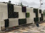 500*5mm Stackable Planting Plastic Flower Pot for Greening Living Wall in Black