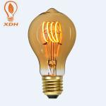 Amber Spiral LED Filament Bulb E26 E27 B22 Vintage Edison Light Bulbs Nipple 2W