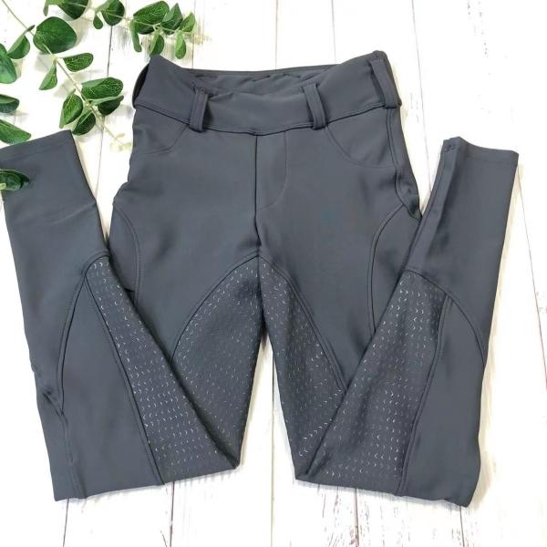 Buy cheap Girls Horse Riding Leggings With Side Pockets Kids Equestrian Breeches 280gsm from wholesalers