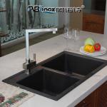 Hot And Cold Water Bathroom Stainless Steel Faucet