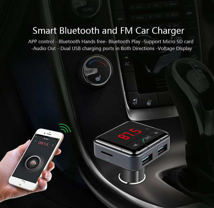 V3.0 Car Stereo Bluetooth Adapter Support Mobile Phone APP Operation