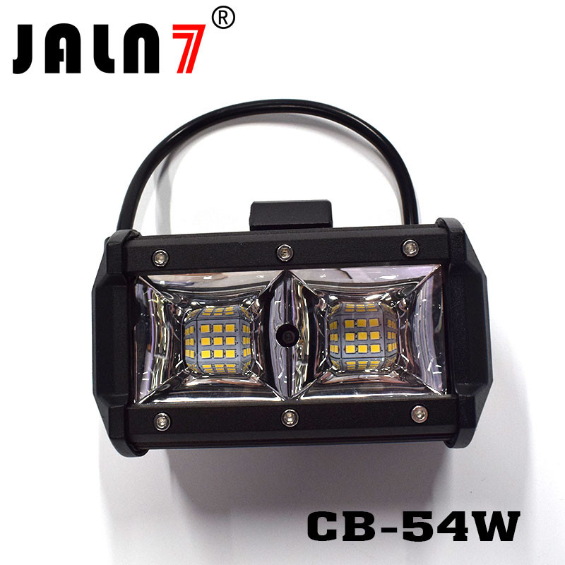 LED Light Bar JALN7 54W Spot Flood Combo LED Driving Lamp Super Bright Off Road Lights LED Work Light Boat Jeep