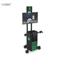 Buy cheap Floor Black Metal Game Console Display Stand with Luminous Logo product