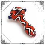 Heady Glass Spoon Pipe Camouflage Color Tobacco Handpipes For Sale