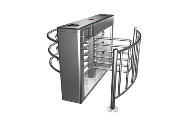 Buy cheap 316 Stainless Steel Speedgate Turnstile Half Height Revolving Door With Railing from wholesalers