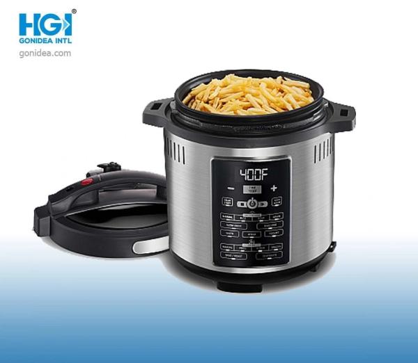 2 In 1 Nonstick Electric Pressure Cooker With Fryer Commercial Cooking