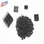 black 150℃ Nylon Heat Sinking Thermal Conductive Plastic TCP 300PS-01PA , 0.8W