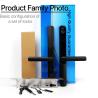Buy cheap Black Home Glass Door Smart Lock For Sliding Door 2 Years Warranty from wholesalers