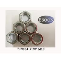 Buy cheap DIN934 Hexagon full nuts ISO4032 GB6170-86,M18 Size,Grade 4,ZINC Coating Surface product