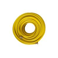 Buy cheap Fiber Reinforced PVC Hose Yellow Color With Brass Fitting product