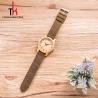 Buy cheap Handmade Wood Minimalist Leather Watch Waterproof Leather Belt Watch from wholesalers
