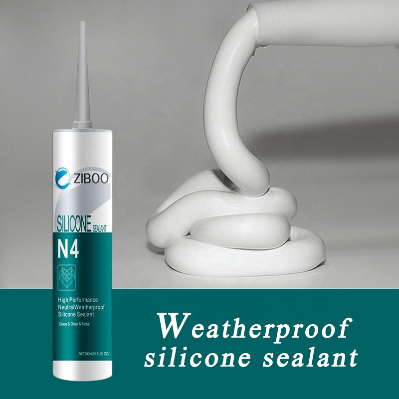 300ml Black Paste Silicone Adhesive Waterproof Weather Resistant Neutral Silicone Sealant