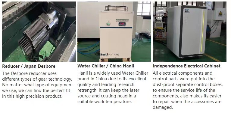 High Speed High Precision Fiber Laser Cutting Machine Mini 1500W 1390 CNC For Carbon Steel Aluminum