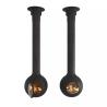 Buy cheap Morden Central Hanging Ceiling Mounted Floating Suspended Globe Wood Fireplace from wholesalers