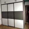 Buy cheap Sleek White Grey Solid Wood Sliding door Wardrobe Cabinet 250cm from wholesalers