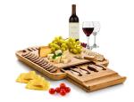New design Natural Material Mini Size Enviromentally Bamboo Cheese Board