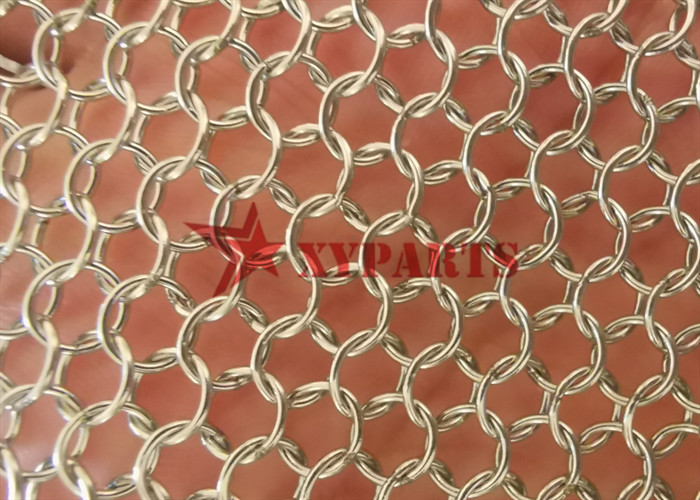 Ss Weld Ring Mesh Curtain As Space Division For Architectural Decoration