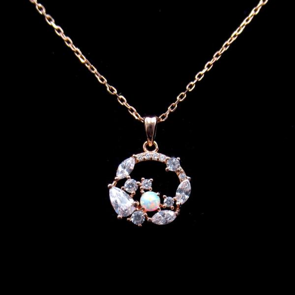 Buy cheap Embossed Logo 925 Sterling Silver Curb Chain / Single Pearl Necklace from wholesalers