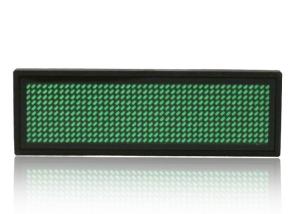 Buy cheap Green Mini Scrolling LED Name Badge Rechargeable For Advertising from wholesalers