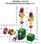 LEWCO-W2215 Cameron Mud Pump, 14P220 mud pump, 12P160 mud pump, A-850PT A-1100PT