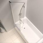 Semi Frameless Bathtub Shower Glass Door Tempered Safety 6mm