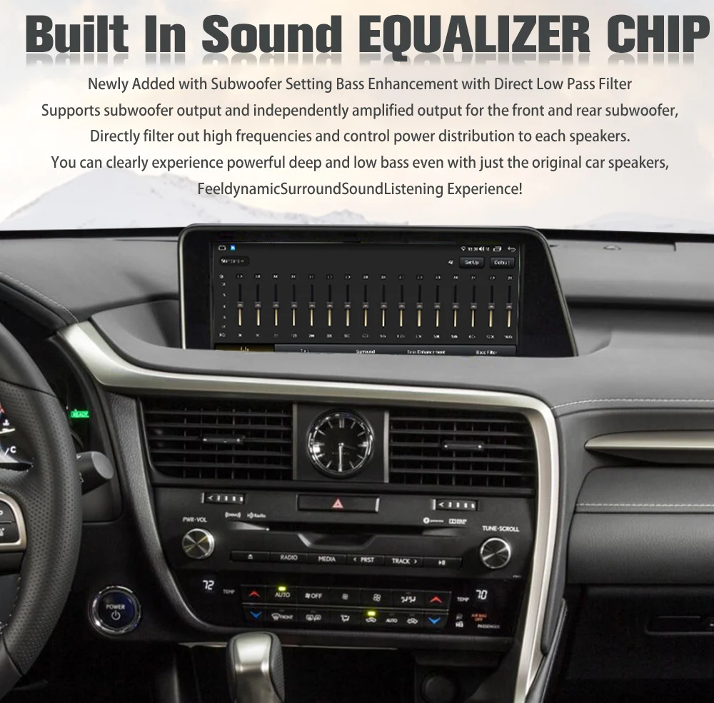 Viknav Car Radio For LEXUS RX RX200 RX350 RX450 (2016-2019) 12.3 inch Auto Vertical Screen wireless Carplay Navigation