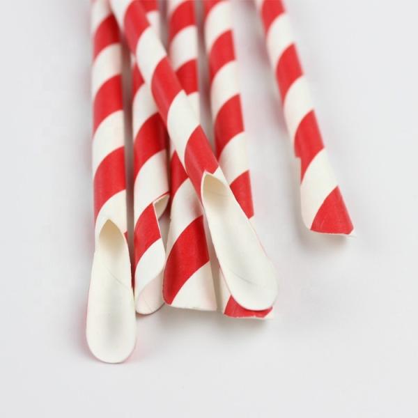 Buy cheap Decorative Party Paper Straws Customized Logo Juice Beverage Paper Drinking Straws from wholesalers
