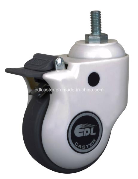 Buy cheap E5744-77 Diameter 100mm Diameter Threaded Brake TPU Medical Caster from wholesalers