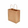 Buy cheap Natural Kraft Paper Bags 8" X 4 1/2" X 10 1/4" Kraft Shopping Bags With Handles from wholesalers