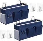 2PCS LARGE WALL HANGING STORAGE BAG, DOOR CLOSET LINEN FABRIC POCKETS ORGANIZER,