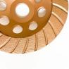 Buy cheap HuaChang Tool 5inch 125×4.5×20×22.23mm Diamond Continuous Turbo Grinding Cup Wheel For Concrete , Stone from wholesalers