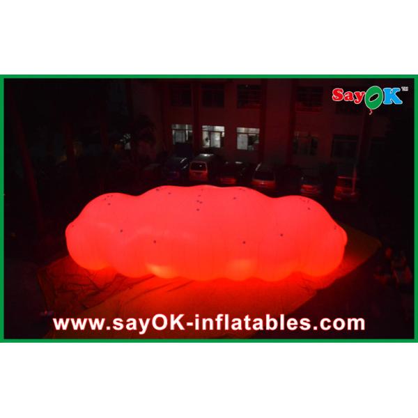 Big LED Decoration Inflatable Helium Cloud Balloon 0.18mm PVC Material For Advertising