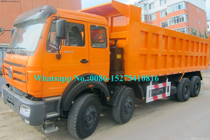 4138K 380HPHeavy Duty Dump Truck 8x4 For DR CONGO With 35T Load Capacity