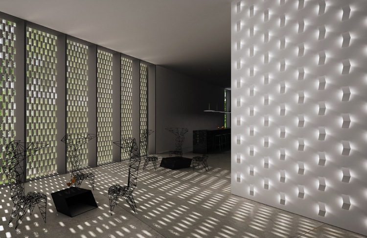 Modern Creative geometry Wall Lamp Bedroom Bedside Living Room Aisle three-Dimensional Wall Lamp(WH-OR-243)